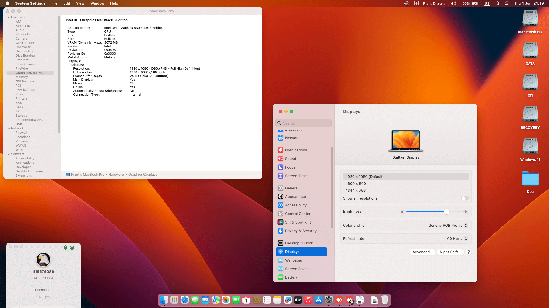 HP Omen 15 DC0020NR [CoffeeLake   Intel UHD 630 + PS2 SMBUS]   OpenCore 1